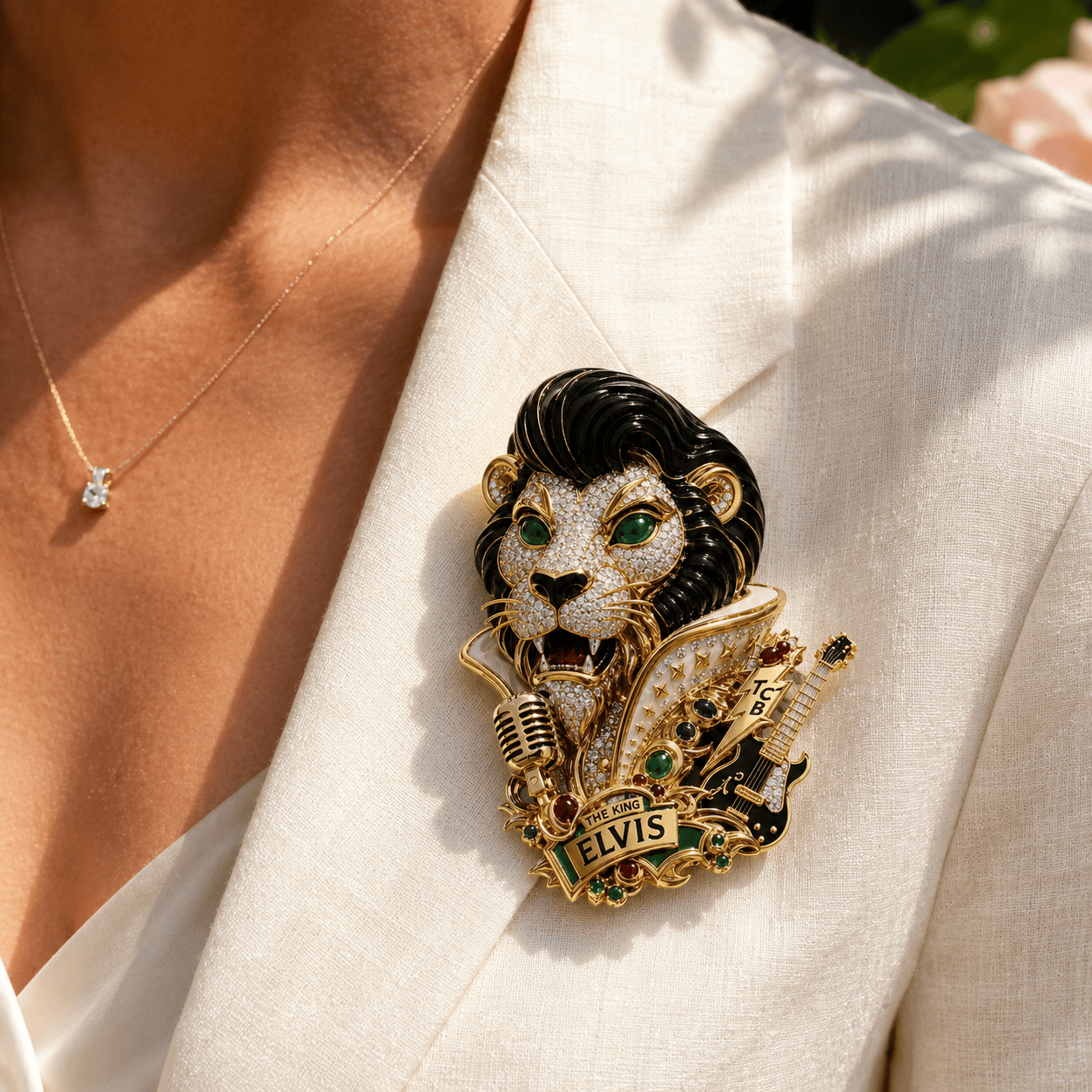 PREMIUM ELV BROOCH LNTH